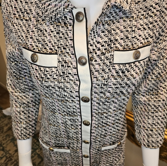 MAJE Renatola Tweed Shirt Dress (Pre-loved) - Picture 12 of 15